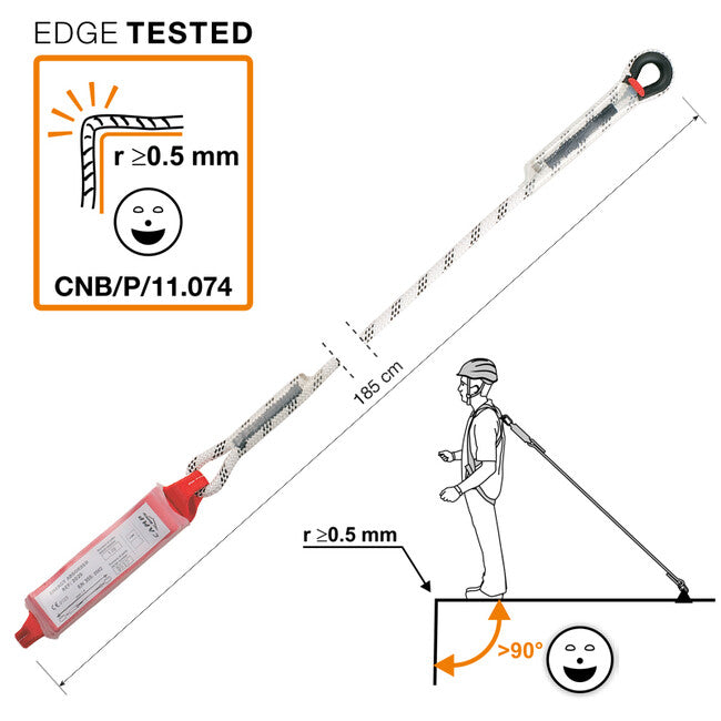 CAMP Shock Absorber Rope Single Safety Lanyard 185 cm