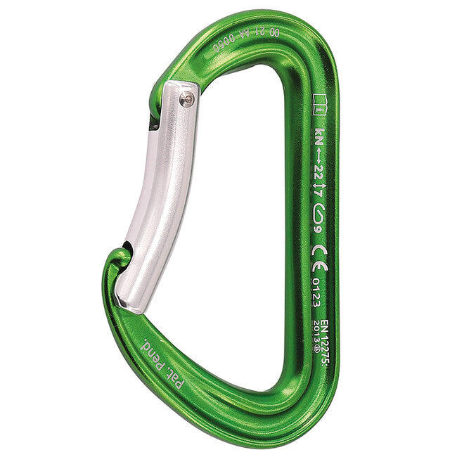 CAMP Photon Bent Gate Carabiner, Green