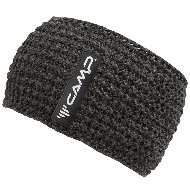 CAMP Merino Wool Knit Headband, Black