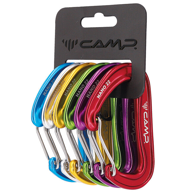 CAMP Nano22 Nano 22 Rack Pack Carabiner Set 6pcs