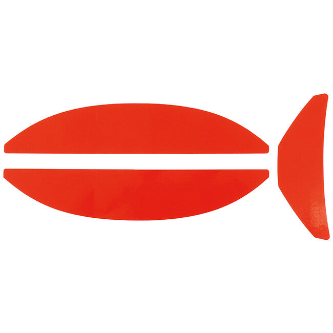 CAMP Ares Helmet Self-Adhesive Colored Labels Set, Red