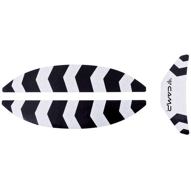 CAMP Ares Helmet Self-Adhesive Color Label Set, Reflective Grey / Black