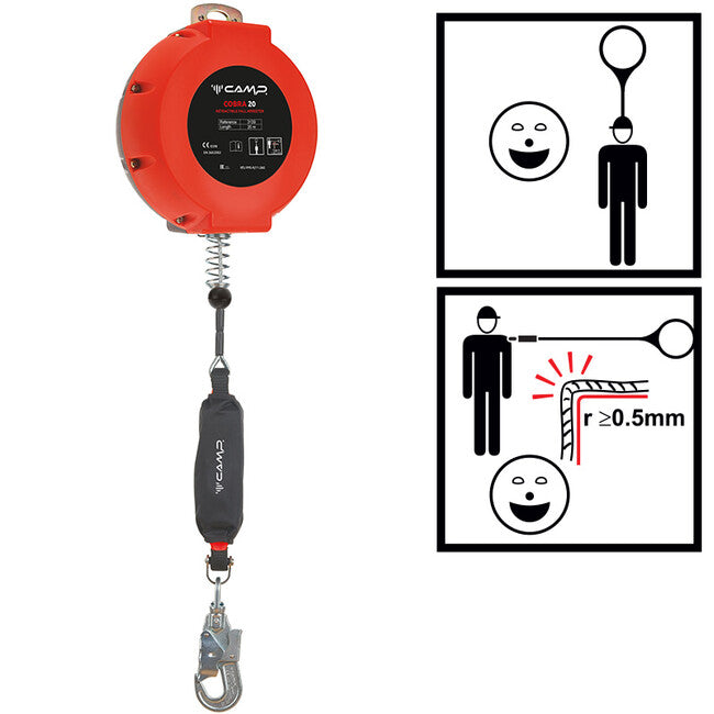 CAMP Cobra 20 Self-Locking Fall Arrest Device with Steel Rope