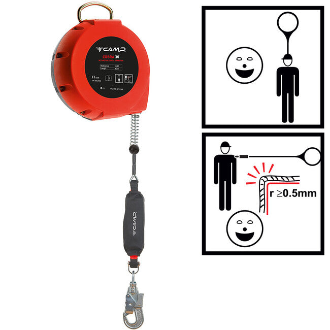 CAMP Cobra 30 Self-Retracting Fall Arrester with Steel Rope