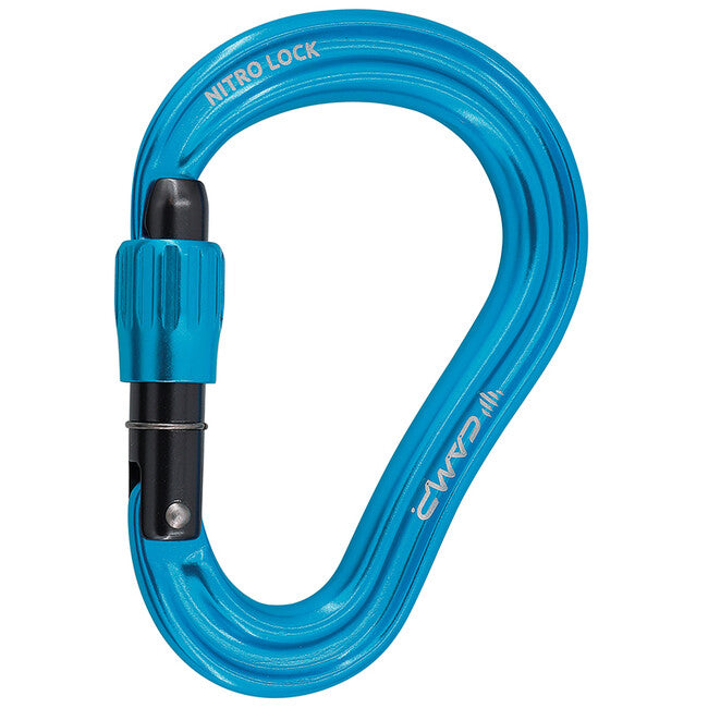 CAMP HMS Nitro Lock Screw Carabiner, Blue