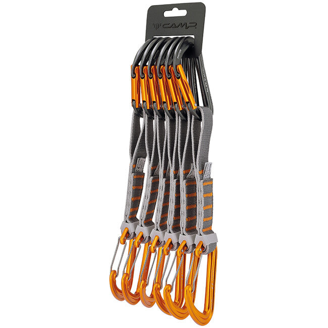 CAMP Photon Mixed Express KS 6 Pack 18 cm Professional Mixed Express Set with Carabiners