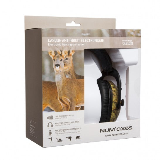 Numaxes CAS1021 Electronic Ear Protectors, Camo
