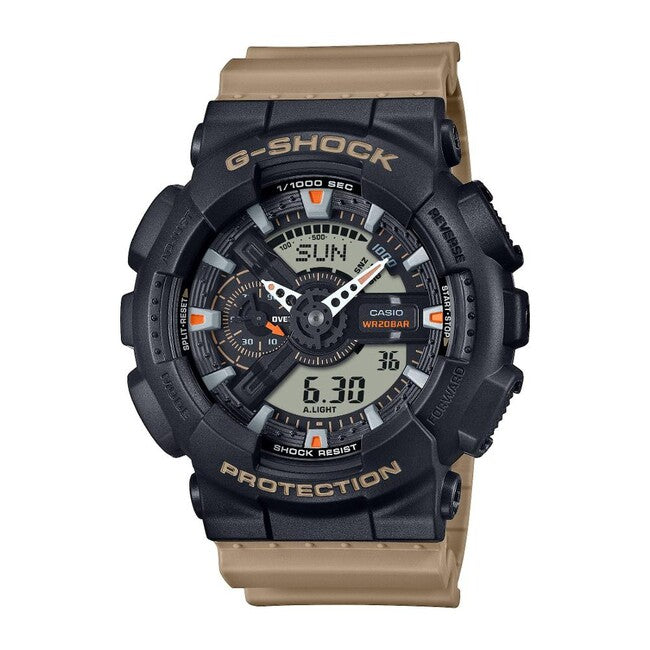 Casio G-Shock GA-110TU-1A5ER Watch, Black/Brown