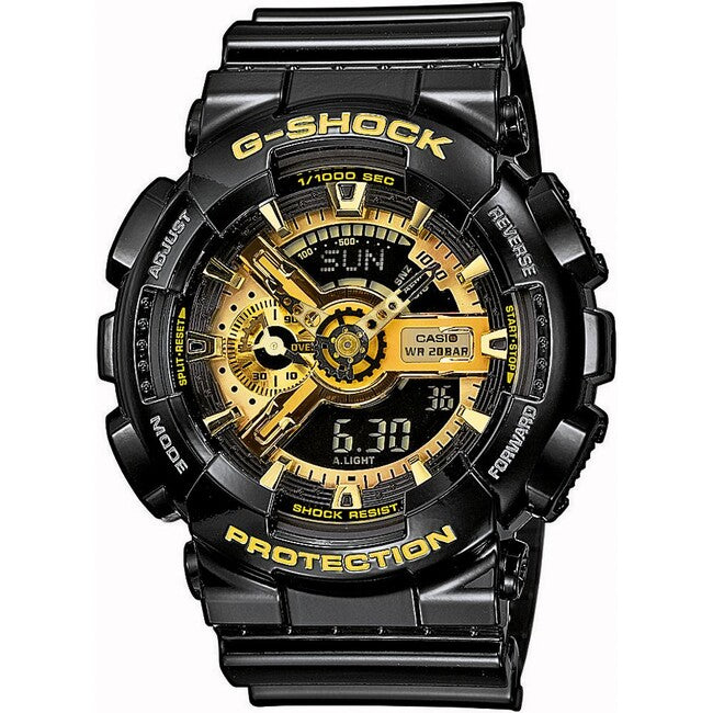 Casio G-Shock Watch GA-110GB-1AER, Black/Gold