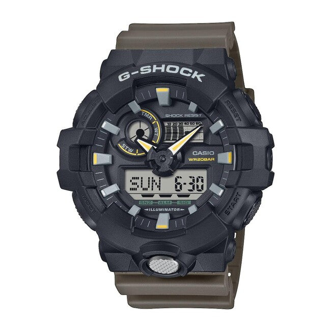 Casio G-Shock Watch GA-710TU-1A3ER, Black/Brown