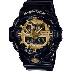 Casio G-Shock Watch GA-710GB-1AER, Black/Gold