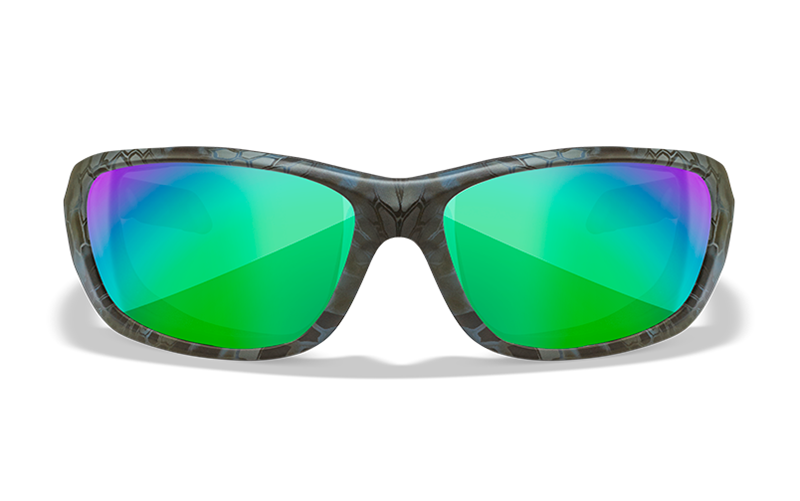 Wiley X Gravity Polarized Sunglasses, Green Mirror