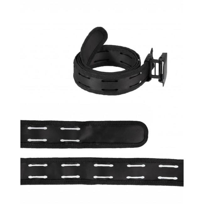 Mil-Tec Molle Laser Cut Belt with Plastic Buckle 3.8cm, Black