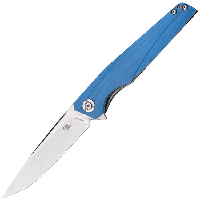 CH Knives Ch3007 G10 Folding Knife, Blue