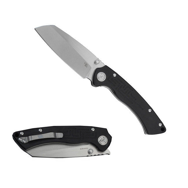 CH Knives Toucans G10 Folding Knife, Black