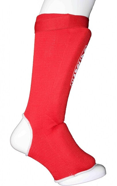 Katsudo Strike Shin and Instep Guards, Red