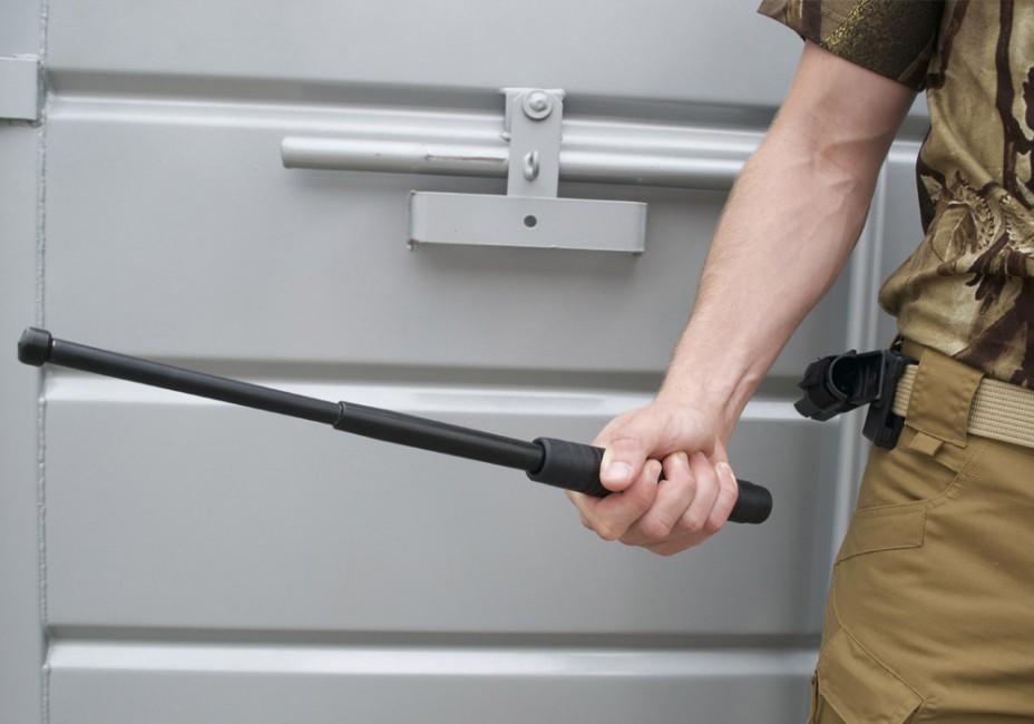 ESP Tactical Baton 16" 40cm, Hardened, Black, Ergonomic Handle