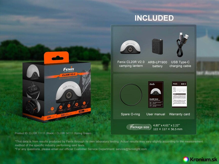 Fenix CL20R V2.0 Lantern, Green