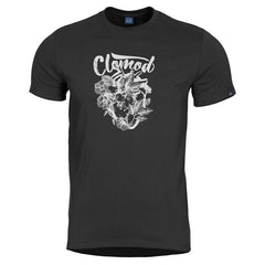 CloMod Flower Heart T-Shirt, Black