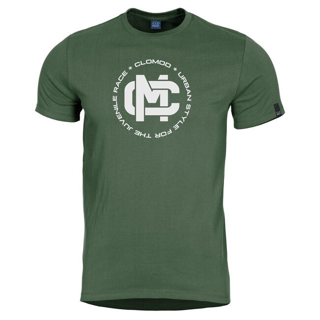 CloMod Initials T-Shirt, Olive