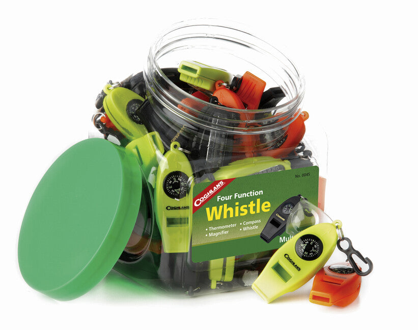 Coghlans 4-Function Whistle Set, 42 Pieces