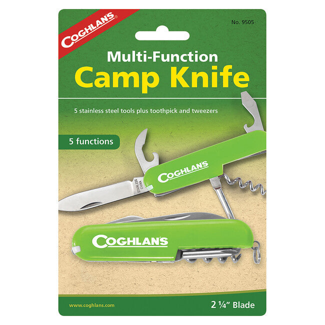 Coghlans Camp Pocket Knife 5 Functions