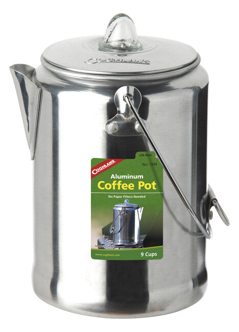 Coghlans CL Aluminum Coffee Percolator 9 Cup