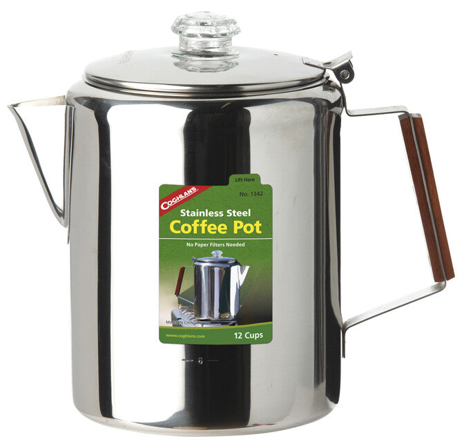 Coghlans Coffee Pot CL Stainless Steel 12 Cups