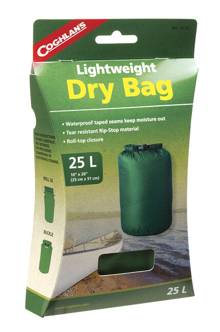 Coghlans Dry Bag Ripstop Nylon Stuff Bag, 25 x 51 cm