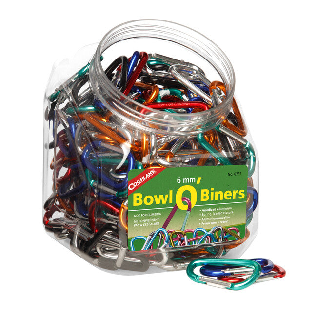 Coghlans O'Biners Set 6 x 60mm Carabiners 174pcs