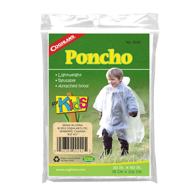 Coghlan's Poncho, Transparent, Kids