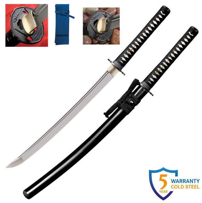 Cold Steel Wakizashi Japanese Sword Long Handle, Warrior Series