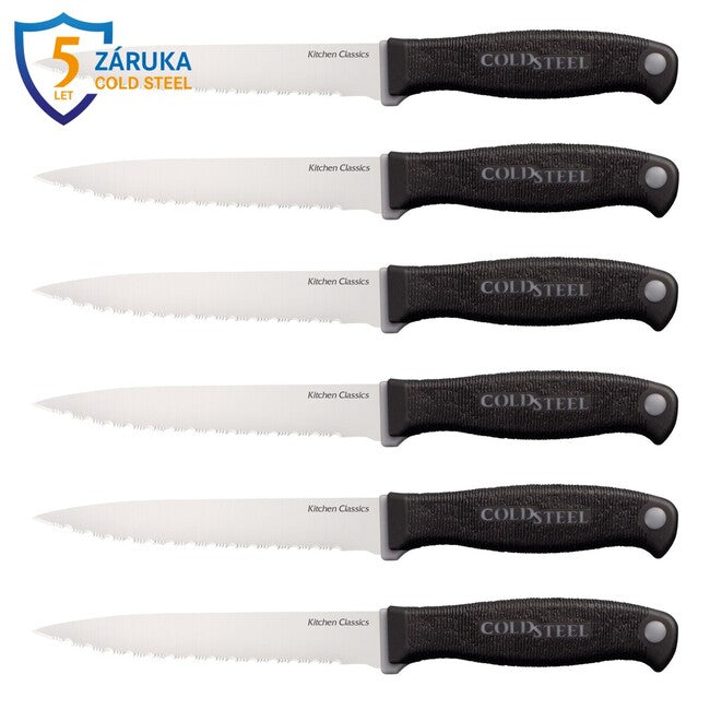 Cold Steel Kitchen Knife Set 6 Steak Knives (Kitchen Classics)