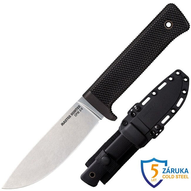Cold Steel 3V Master Hunter Fixed Blade Knife, Stonewashed