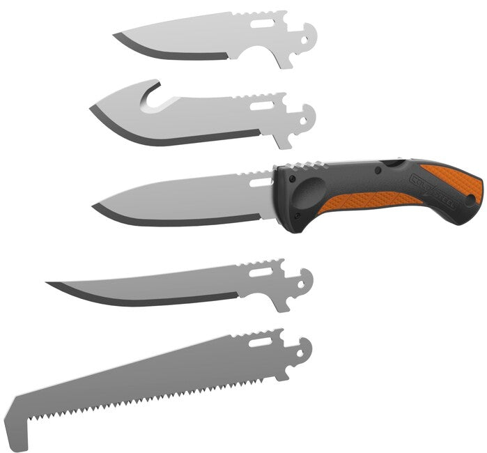 Cold Steel Click N Cut Hunting Field Kit Fixed Blade Knife with Sheath
