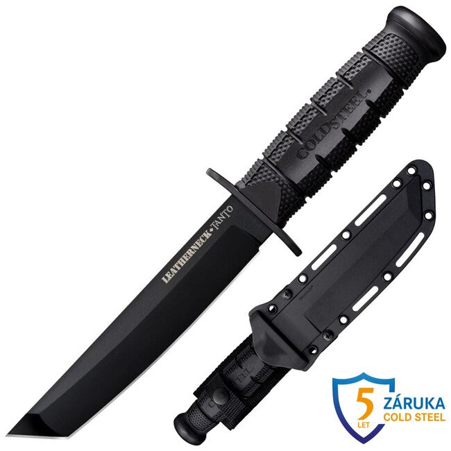 Cold Steel Leatherneck Tanto Fixed Blade Knife, German D2