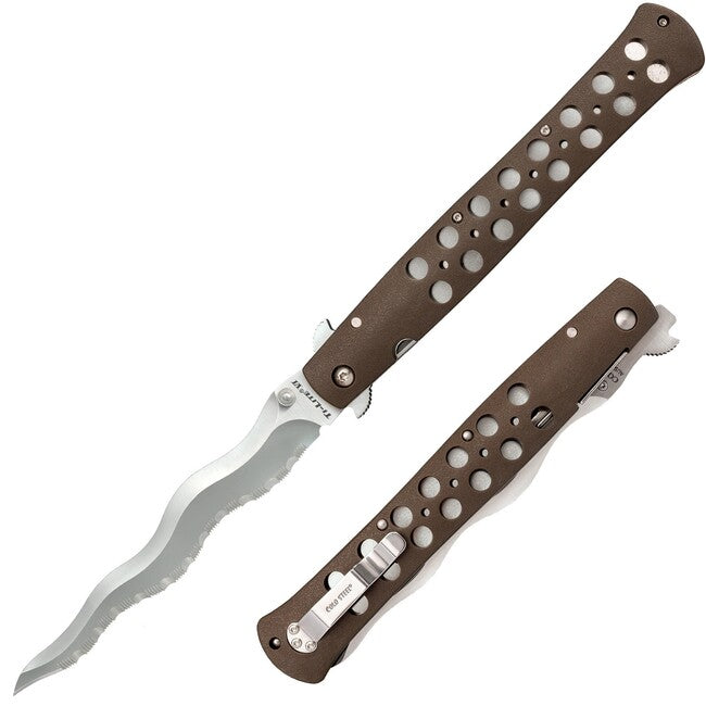 Cold Steel Ti-Lite Kris Blade Folding Knife 6" Serrated