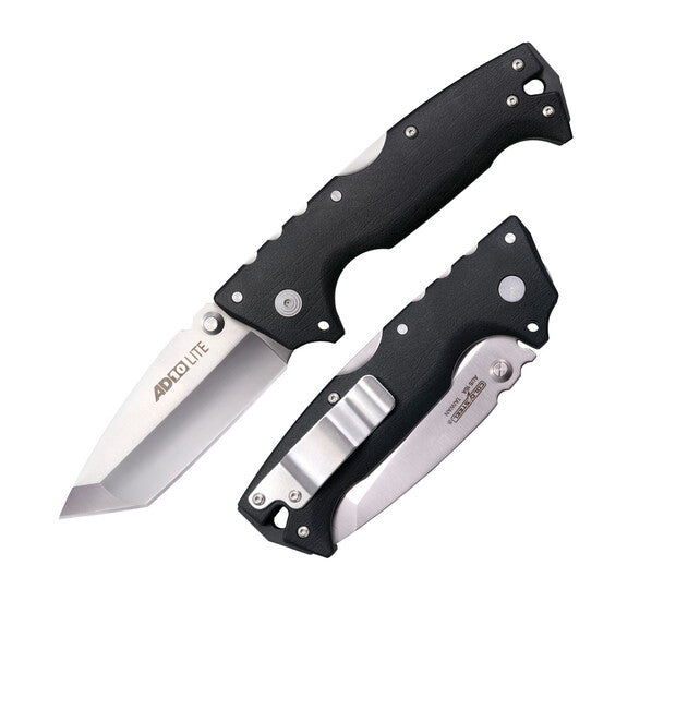 Cold Steel AD-10 LITE Folding Knife, Tanto Point Blade, AUS10A