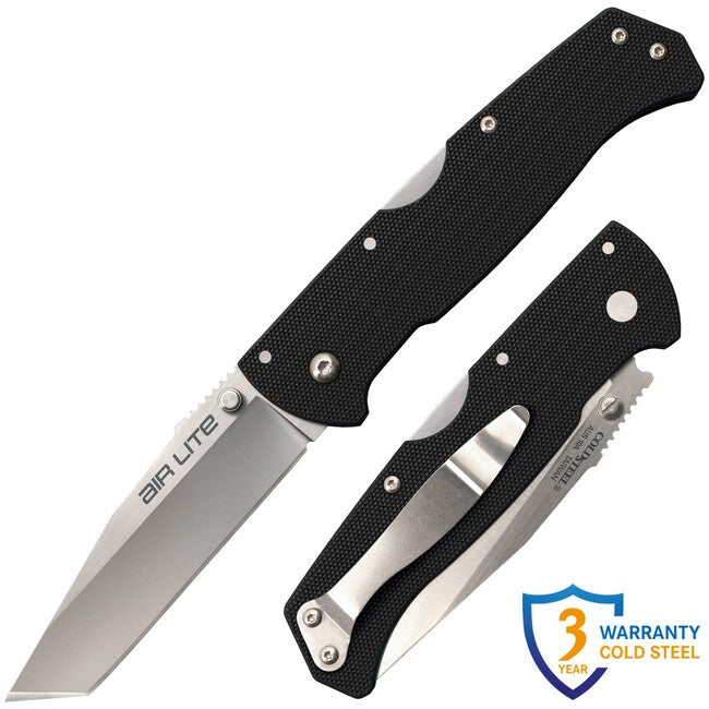 Cold Steel Air Lite Folding Knife Tanto Point (AUS10A)