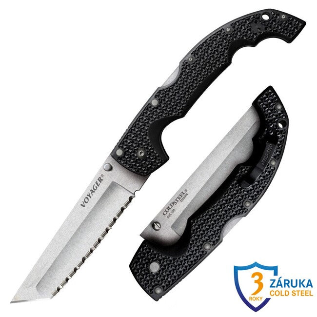Cold Steel Zatvárací nôž Extra Large Voyager tanto Serrated (AUS10A)