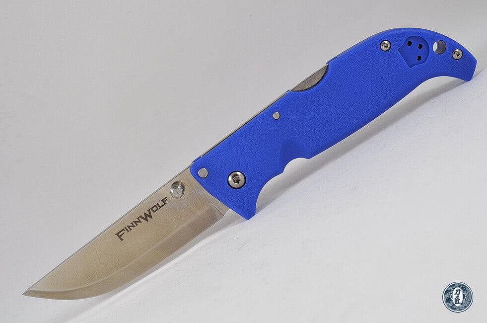 Cold Steel Finn Wolf Folding Knife, Blue Handle (AUS8A)