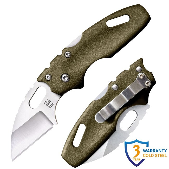 Cold Steel Mini Tuff Lite Folding Knife Plain Edge Olive Drab
