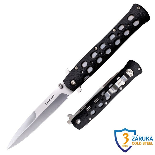 Cold Steel Ti-Lite 4" Folding Knife, Zy-Ex™ Handle (AUS8A)