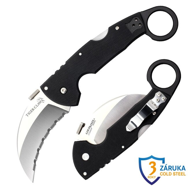 Cold Steel Tiger Claw Folding Knife Serrated Edge