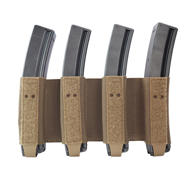 Combat Systems Quad SMG Magazine Insert Elastic, Coyote Brown