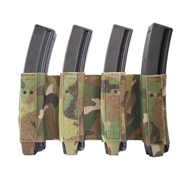 Combat Systems Quad SMG Magazine Elastic Insert, Multicam