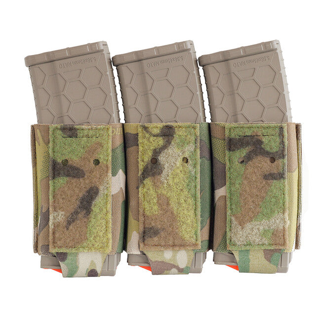 Combat Systems Triple AR Elastic Magazine Insert, Multicam Black