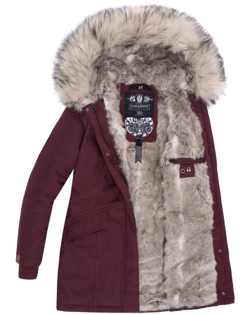Navahoo Cristal Women's Winter Jacket with Hood and Fur