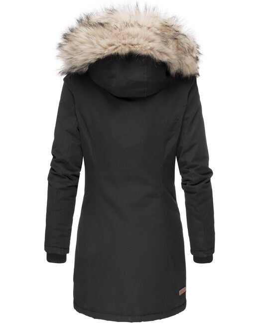 Navahoo Cristal Women's Winter Jacket with Hood and Fur