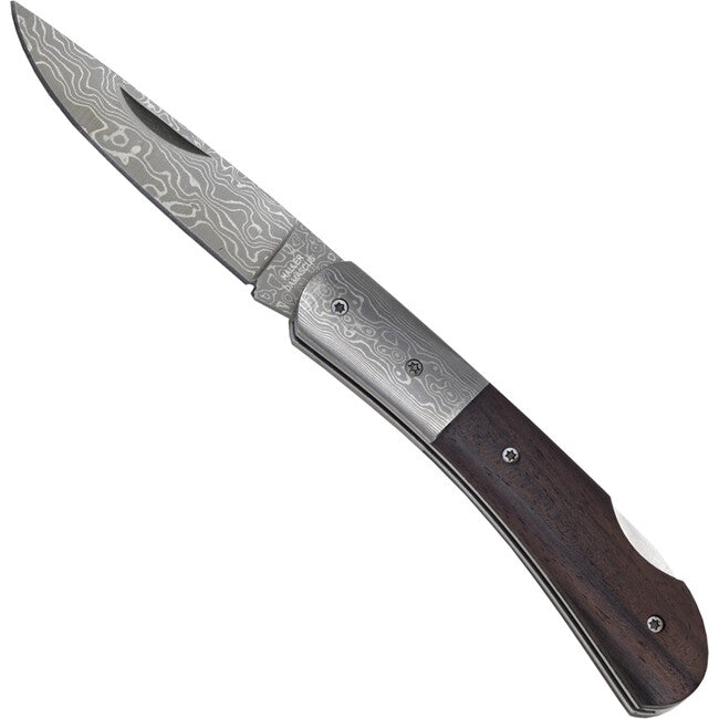 Haller Damast Survival Knife with Damascus Steel Damast-Tame Ebonywood Handle 42968